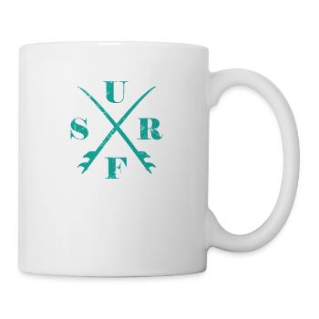 Surf Surfing Water Sports Surfboard - Mug - white - Right
