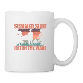Summer Surf Catch the Wave Wellenreiten - Tasse - Weiß - Rechts