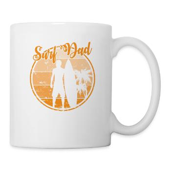Surf Dad Surfing Surfboard Water Sports - Mug - white - Right