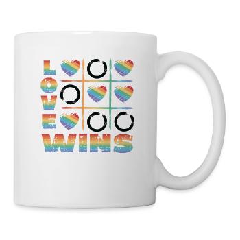 Love wins, LGBT Gay Pride. - Mug - white - Right