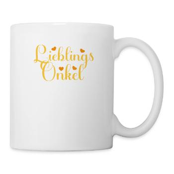 LieblingsOnkel Nichte Neffe witziges Onkel - Tasse - Weiß - Rechts