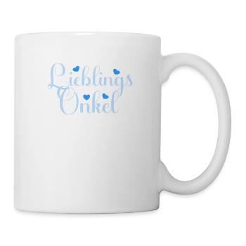 LieblingsOnkel Nichte Neffe witziges Onkel - Tasse - Weiß - Rechts
