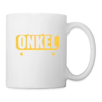 Aus dem Weg Onkel im Einsatz Nichte Neffe - Tasse - Weiß - Rechts