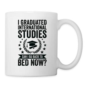 I Graduated International Studies - Mug - white - Right