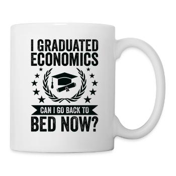 I studied economics - Mug - white - Right