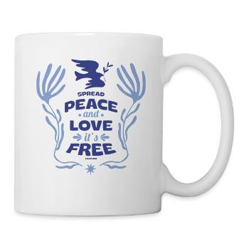 Frieden - Tasse - Weiß - Rechts