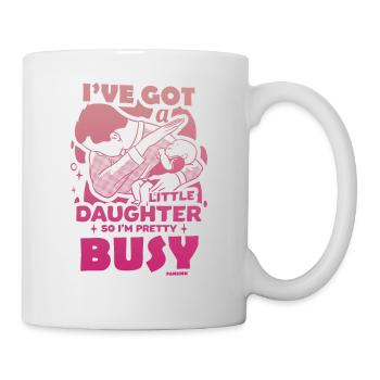 Papa Fille Enfant Fête des Pères Fille Cadeau - Mug blanc - blanc - Droite