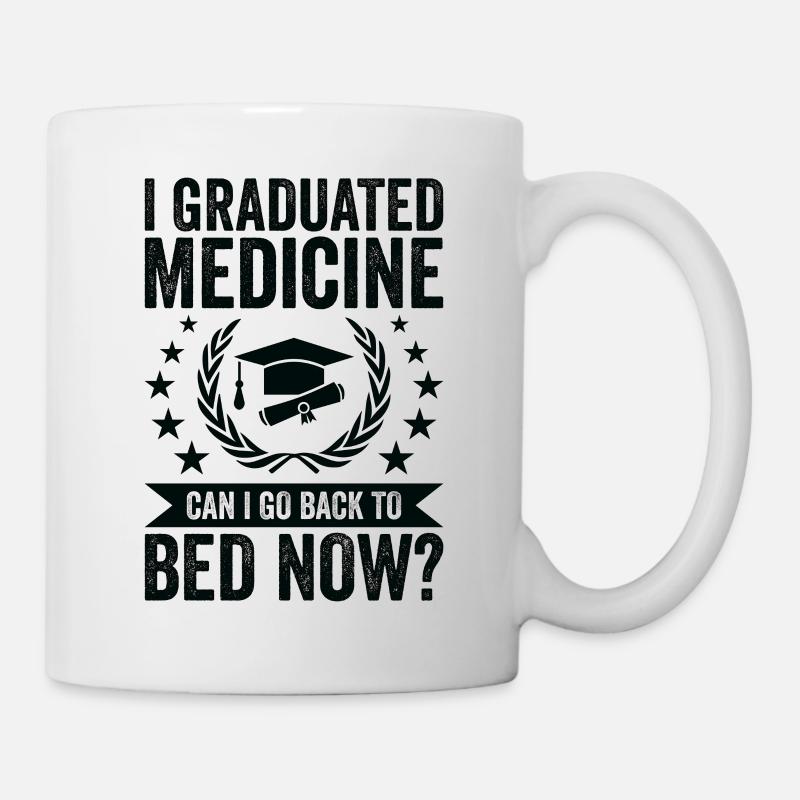 J’ai terminé mes études de médecine - Mug blanc - blanc