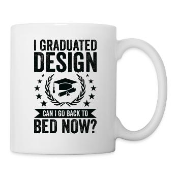 Ich Habe Design Studiert - Tasse - Weiß - Rechts