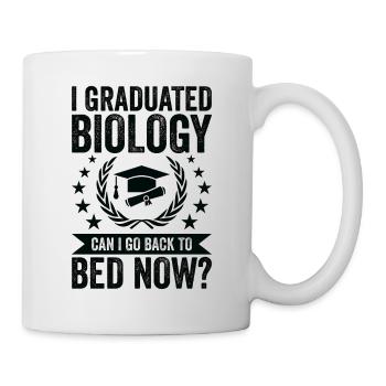 J’ai terminé la biologie - Mug blanc - blanc - Droite