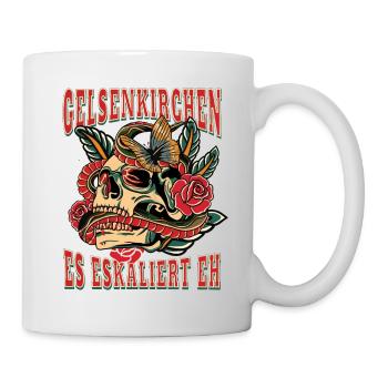 Gelsenkirchen Frau es eskaliert eh Gelsenkirchen - Tasse - Weiß - Rechts