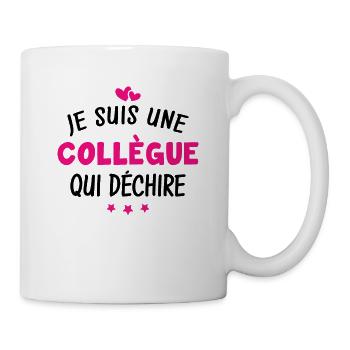 Je suis une collègue qui déchire - Mug blanc - blanc - Droite
