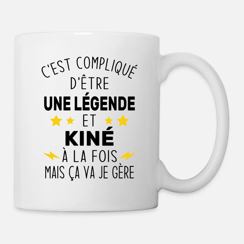 Une légende et Kiné - Mug blanc - blanc