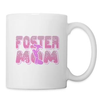 Tough Enough To Be Foster Mom Crazy To Love It - Mug - white - Right