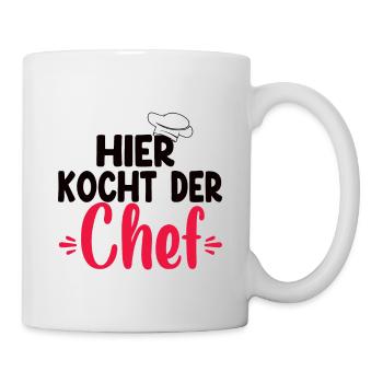Hier Kocht Der Chef - Tasse - Weiß - Rechts