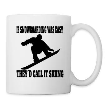Snowboard Saying Winter Sports Snowboarders - Mug - white - Right