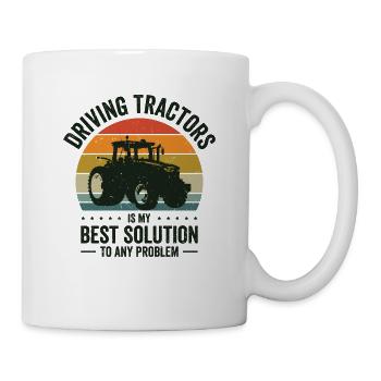 Problemlösung Traktor Landwirtschaft - Tasse - Weiß - Rechts