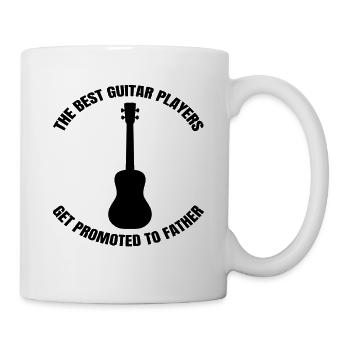 Gitarrist Papa Vater Gitarre Musiker Dad Gitarren - Tasse - Weiß - Rechts