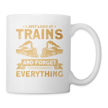 Model Railway Train Locomotives Gift - Mug - white - Right