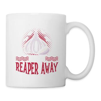 Un ail par jour éloigne la faucheuse sinistre - Mug blanc - blanc - Droite