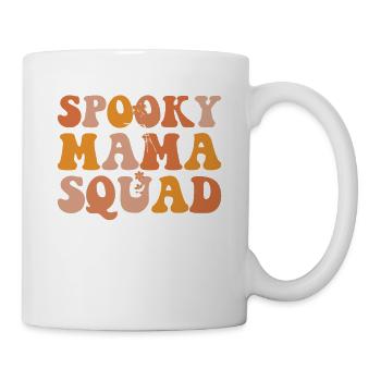 Spooky Mama Squad Fête costumée d’Halloween avec - Mug blanc - blanc - Droite