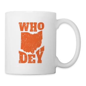 Who Dey Für Alle Fußballfans - Tasse - Weiß - Rechts