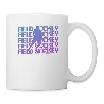 Joueur de hockey sur gazon Retro Vintage Classic - Mug blanc - blanc - Droite