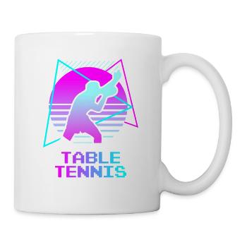 Retro Vintage Classic Ping Pong Table Tennis - Mug - white - Right