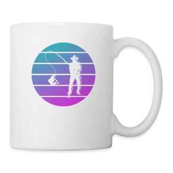 Retro Vintage Classic Fishing Fisherman - Mug - white - Right