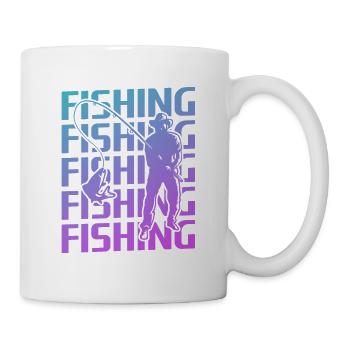 Retro Vintage Classic Fishing Fisherman - Mug - white - Right