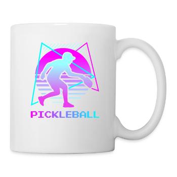 Retro Vintage Classic Pickleball Paddle Ball - Mug - white - Right