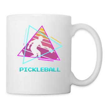 Retro Vintage Classic Pickleball Paddle Ball - Mug - white - Right
