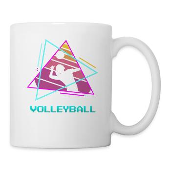 Retro Vintage Classic Volleyball Player - Mug - white - Right