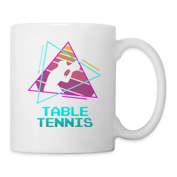 Retro Vintage Classic Ping Pong Table Tennis - Mug - white - Right