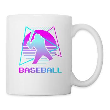 Retro Vintage Classic Baseball Player - Tasse - Weiß - Rechts