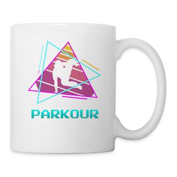 Retro Vintage Classic Parkour Traceur - Tasse - Weiß - Rechts
