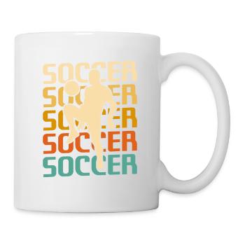 Joueur de football rétro vintage classique - Mug blanc - blanc - Droite