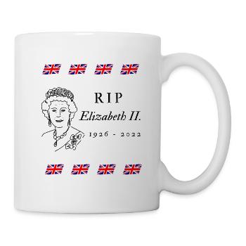 RIP Queen 1926 - 2022 - Tasse - Weiß - Rechts