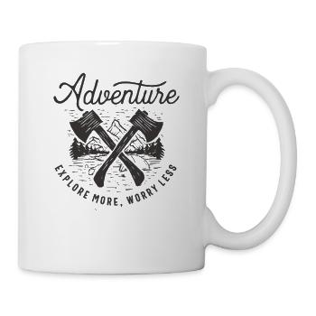Explore More, Worry Less Outdoor Adventure - Mug - white - Right