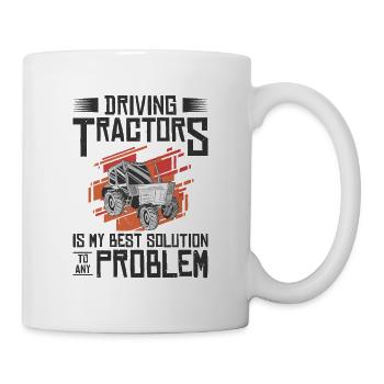 Problemlösung Traktor Landwirtschaft - Tasse - Weiß - Rechts