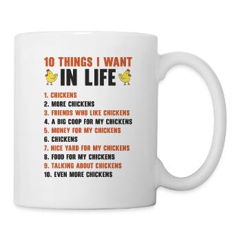 Chicken Agriculture Chicken Lovers Farming - Mug - white - Right