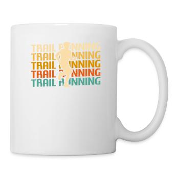 Retro Vintage Classic Trail Running Runner - Tasse - Weiß - Rechts