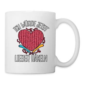 Häkeln - Tasse - Weiß - Rechts