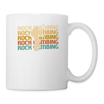 Retro Vintage Classic Rock Climbing Climber - Tasse - Weiß - Rechts