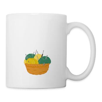Häkeln - Tasse - Weiß - Rechts
