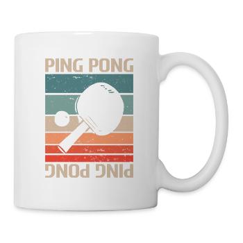 Retro Vintage Classic Ping Pong Table Tennis - Mug - white - Right
