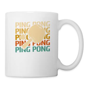 Retro Vintage Classic Ping Pong Table Tennis - Mug - white - Right