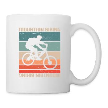 Retro Vintage Classic Mountain Biking - Tasse - Weiß - Rechts