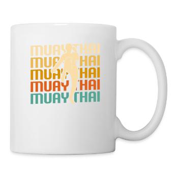 Retro Vintage Classic Muay Thai Boxing Martial - Mug - white - Right