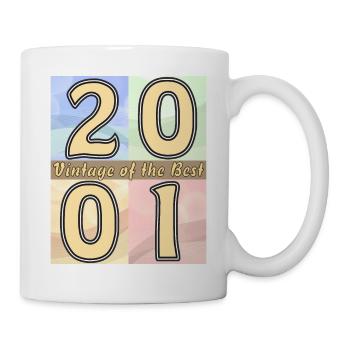 BIRTHDAY YEAR 2001 - Mug - white - Right